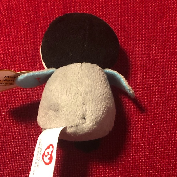 TY 1999 Beanie Babies Holiday Light Blue Snowflakes Teddy Bear - Picture 6 of 7